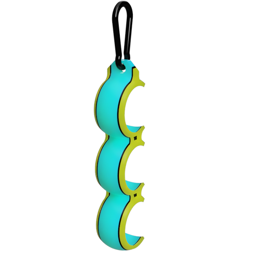 Teal-Black-Yellow